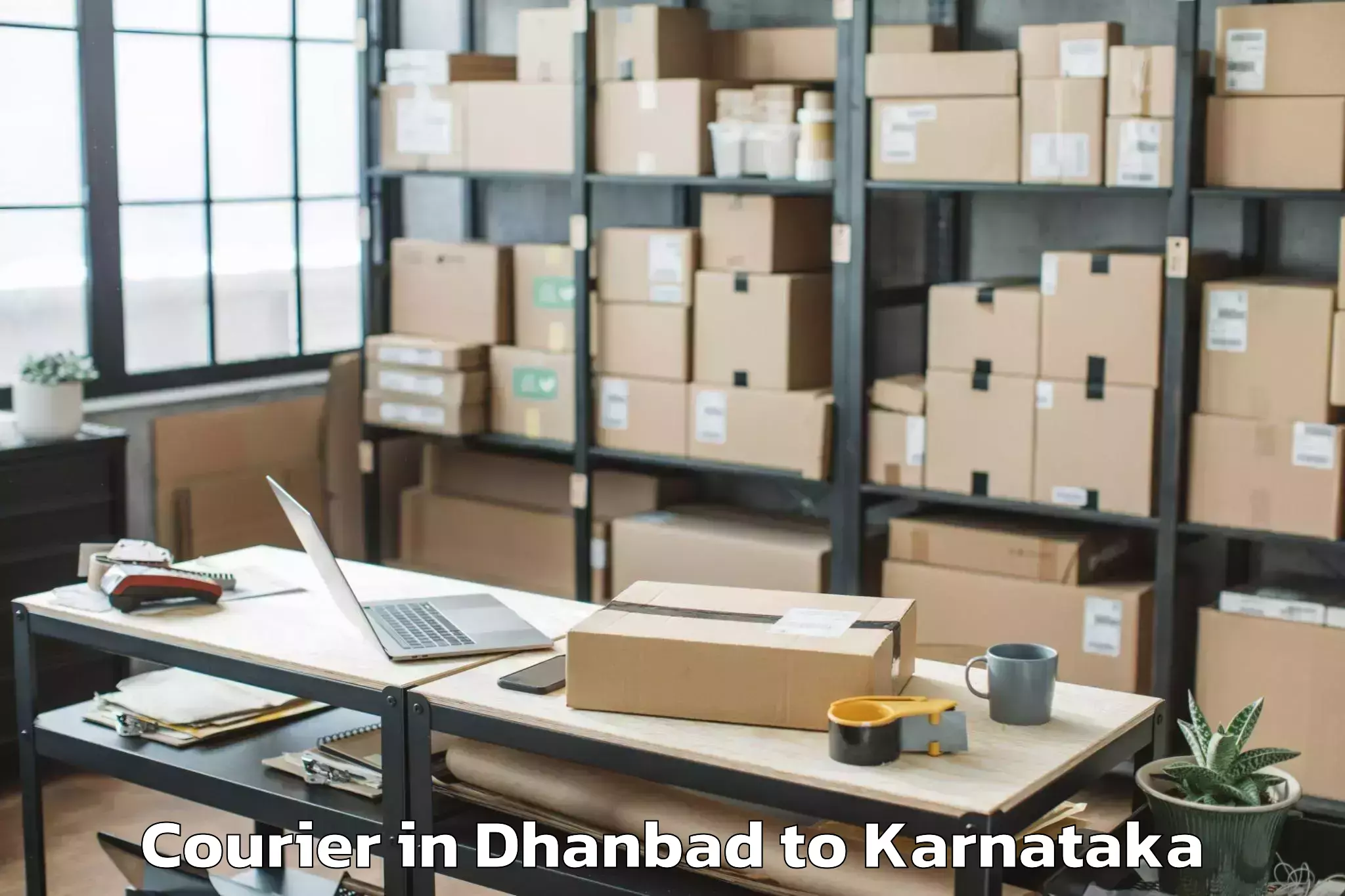 Trusted Dhanbad to Tirthahalli Courier